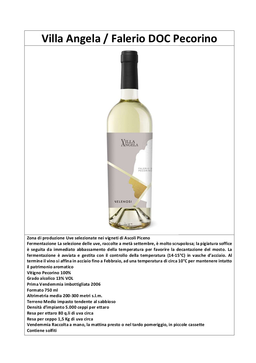 Villa Angela Falerio DOC Pecorino Velenosi - immagine 4