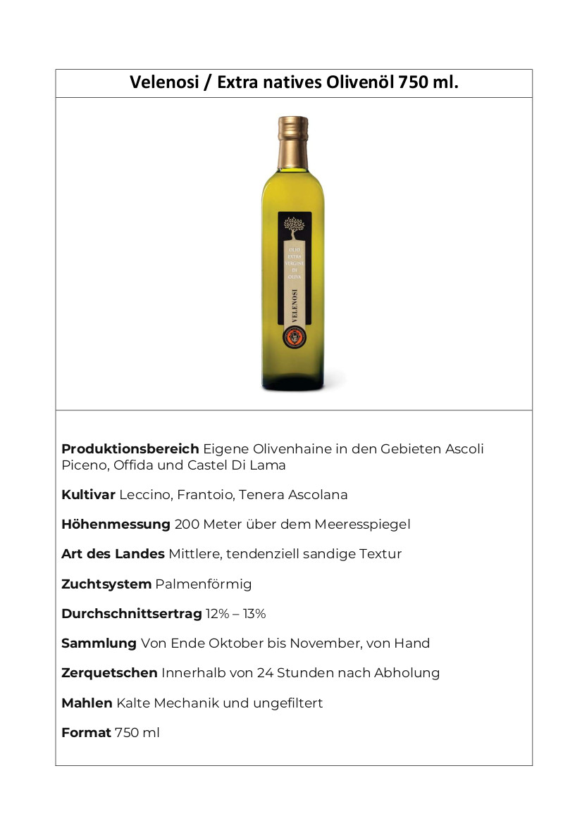 Olio Extravergine di Oliva Velenosi - immagine 2