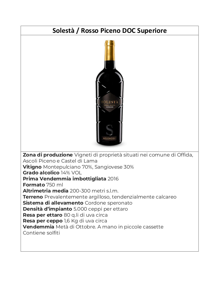 Solestà Rosso Piceno DOC Superiore Velenosi - immagine 4